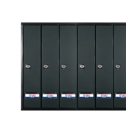 BUZON PRISMA SUPERIOR ESPECIAL G6-24 CUERPO NEGRO PUERTA ANTRACITA 400 x 1005 - 1989 x 300